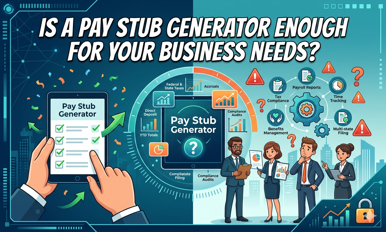 Is a Pay Stub Generator Enough for Your Business Needs?