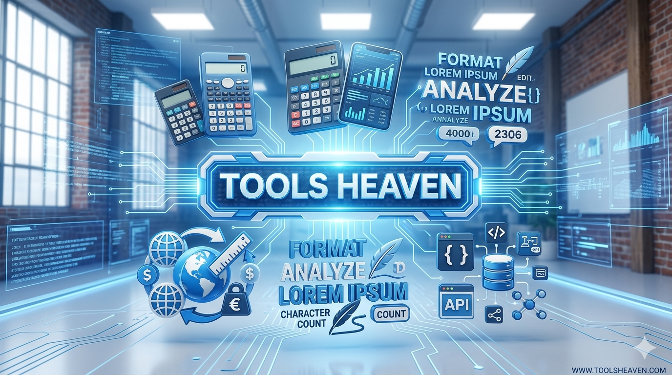Discover Tools Heaven, a free online tools platform.