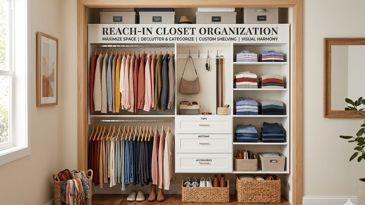 reach in closet organization